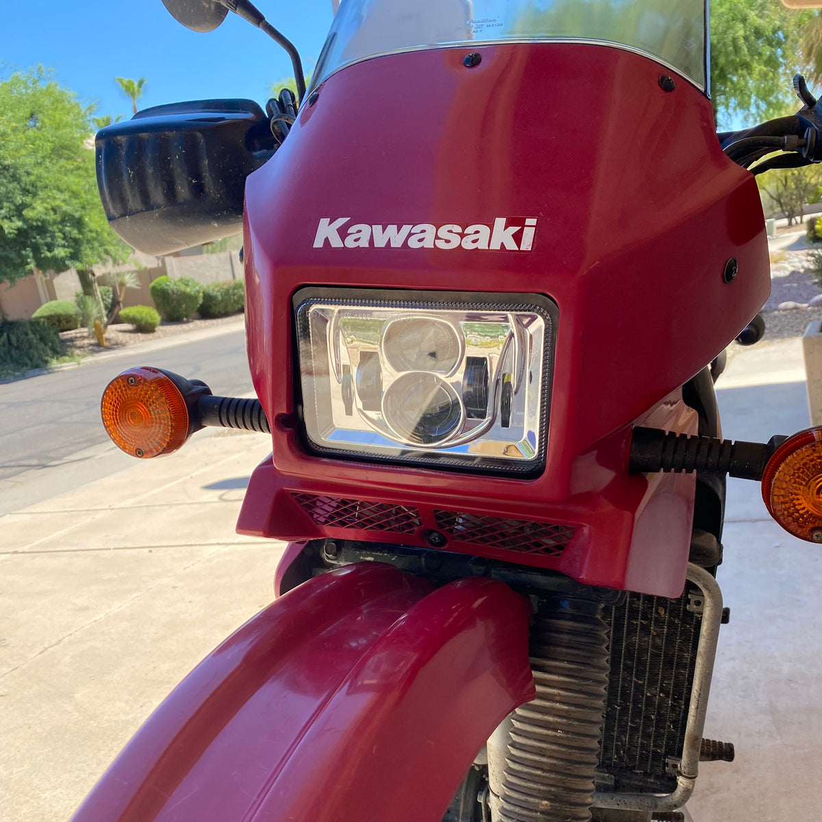 KLR650 *NEW* DOT LED Headlight Kit JNS Engineering