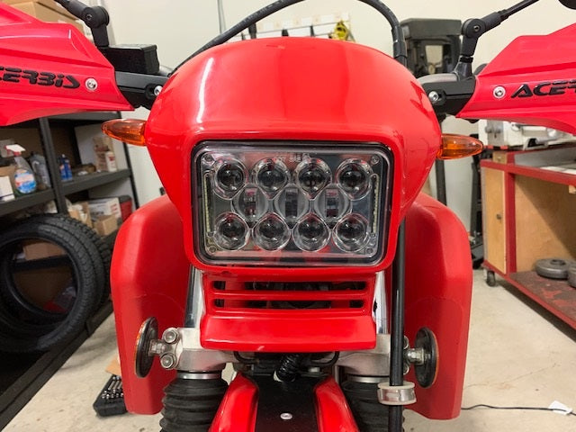 For Honda XR250 XR250L XR650L XR650R 4x6" LED Headlght H Lo Beam DRL - Foto 2