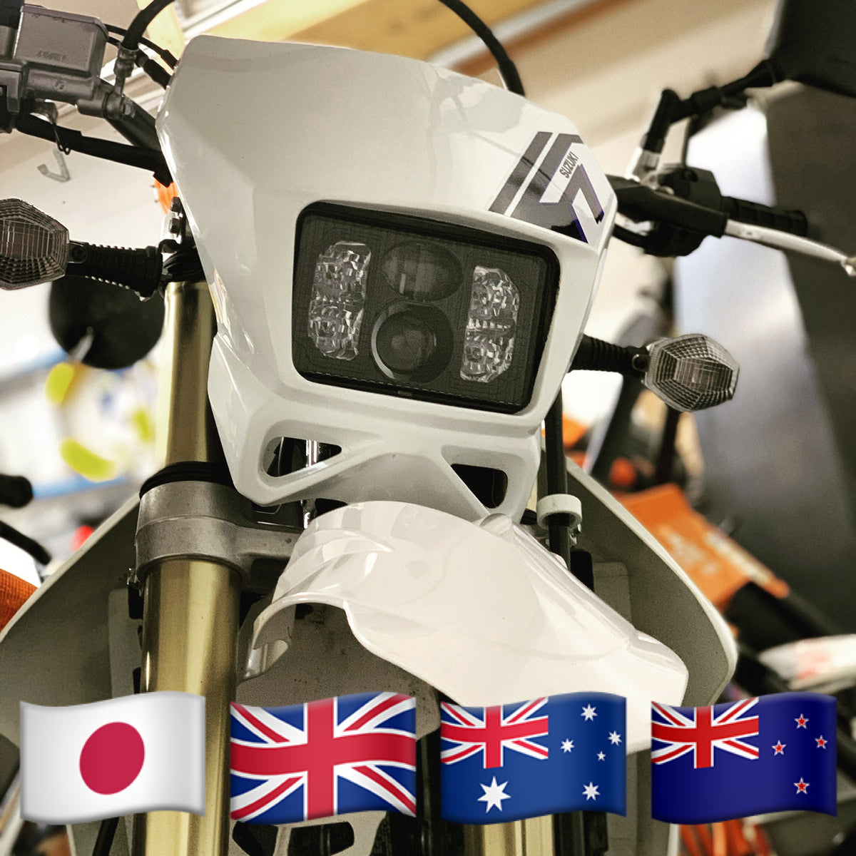 DRZ400 Morimoto LED Headlight Kit *RHD* – JNS Engineering